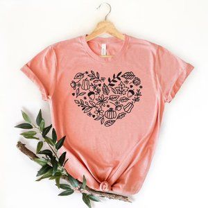 Fall Heart Shirt \ Pumpkin Heart Shirt